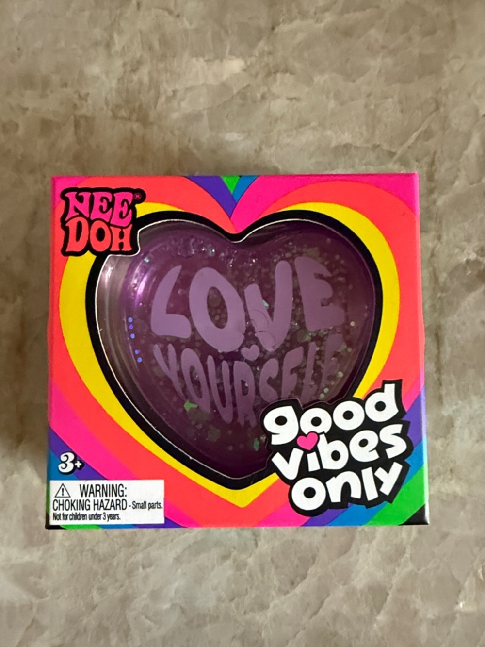 NeeDoh Good Vibes Only Heart Squishee